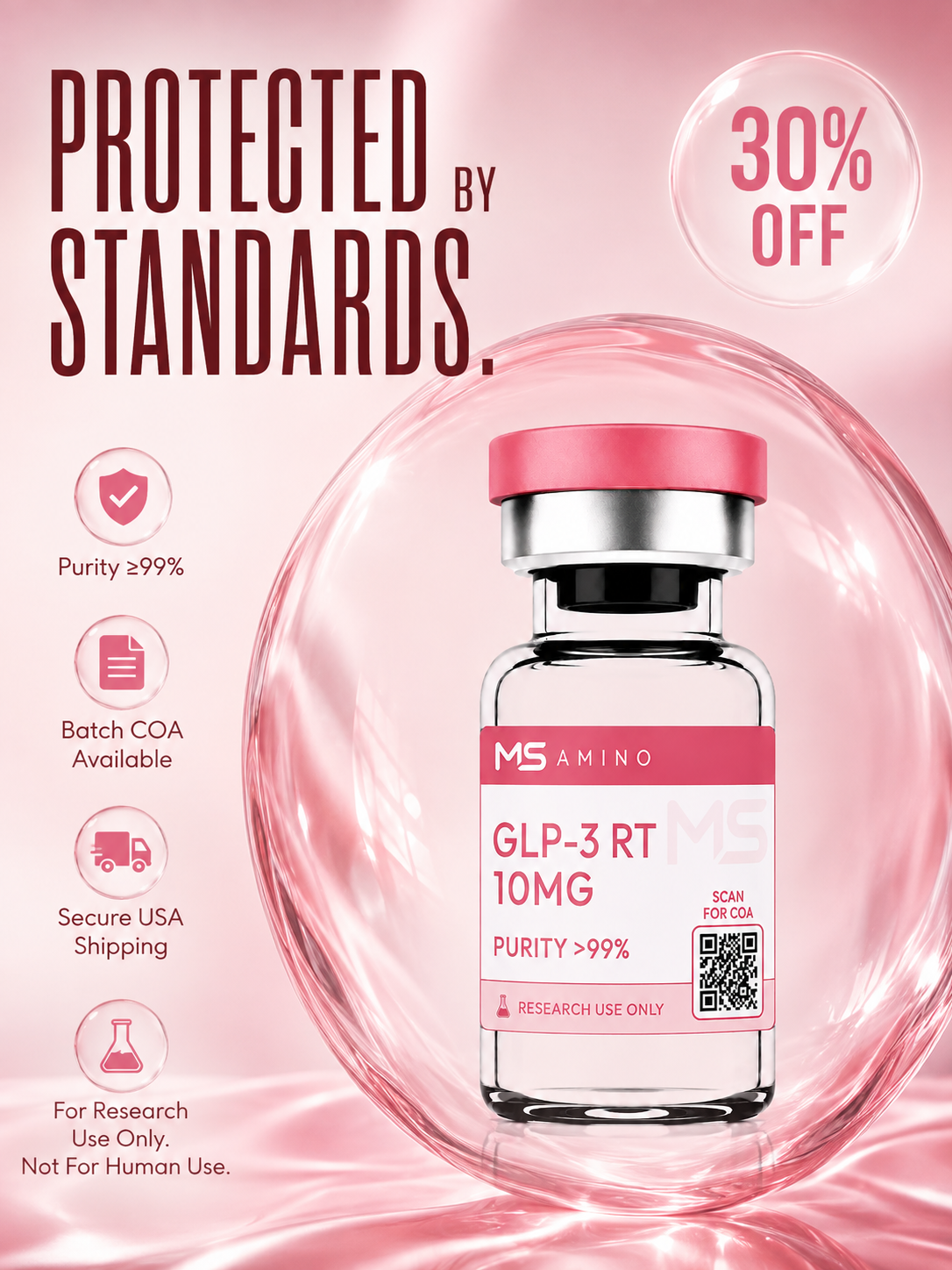Msamino scientific department Facebook ad: 30% limited time sale is live at Ms Amino!