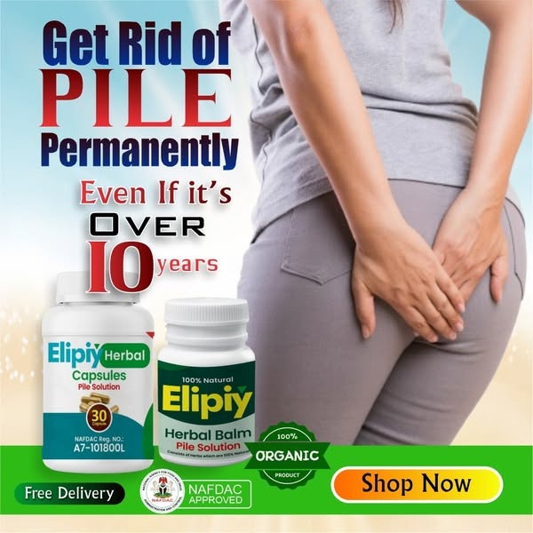 Med Lab Facebook ad: Piles Gone in 1-2-3! Try Elipy & Be Free!