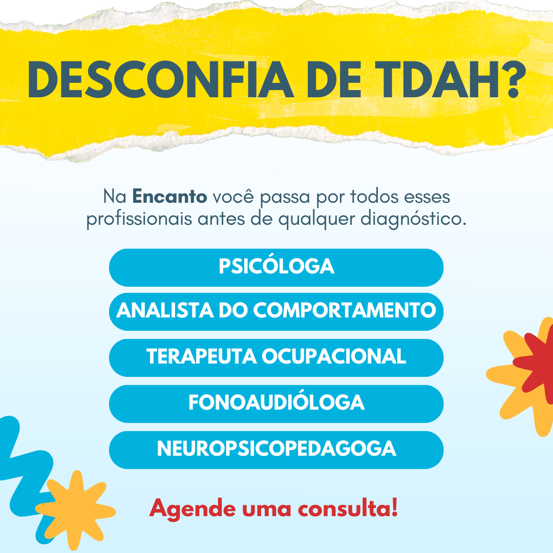 Encanto - Especialistas em TDAH, Autismo, AVC, Alzheimer e Psicologia Facebook ad: Chega de suspeitas