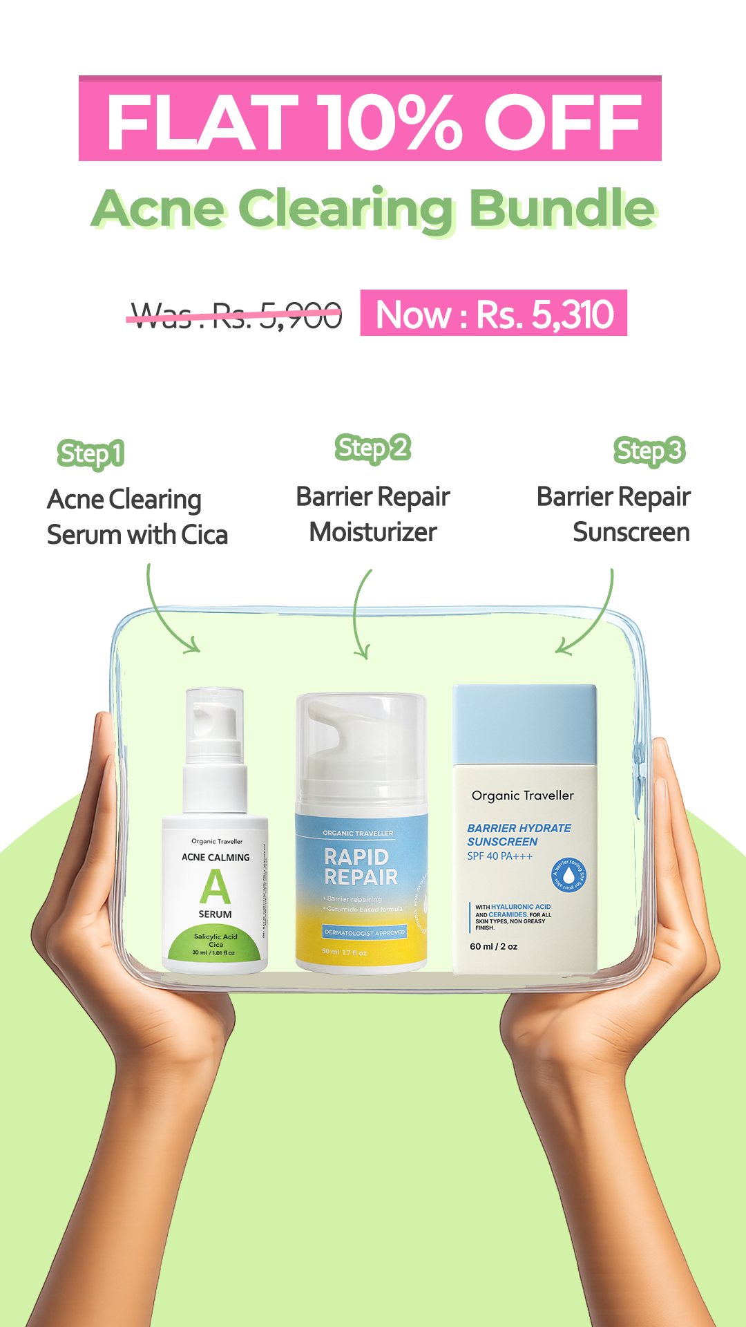 Organic Traveller - Skincare Facebook ad