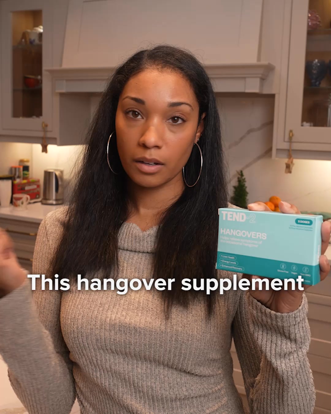 Tend-2 Facebook ad: Real support for your body after alcohol