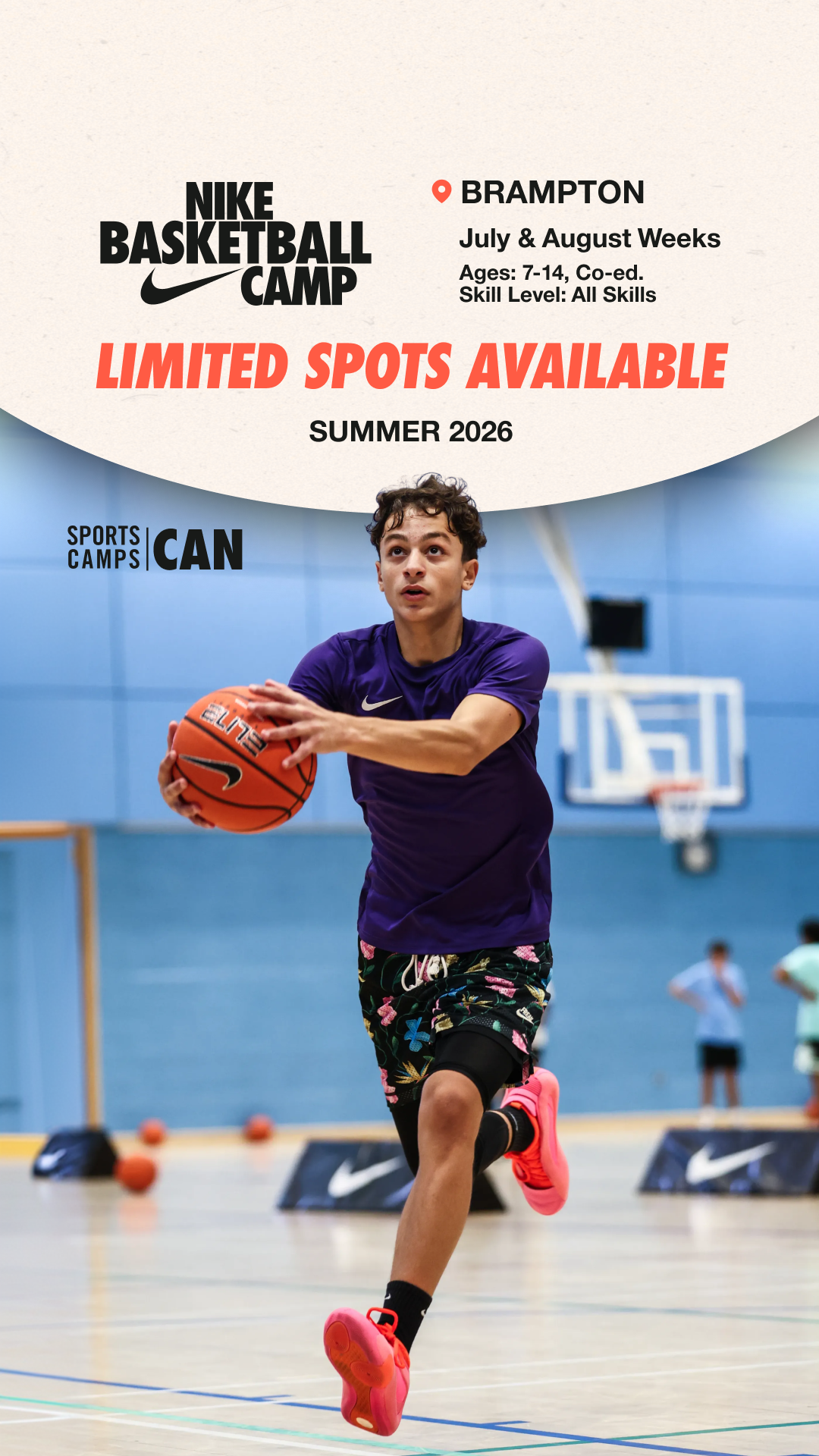 Nike Sports Camps Canada Facebook ad