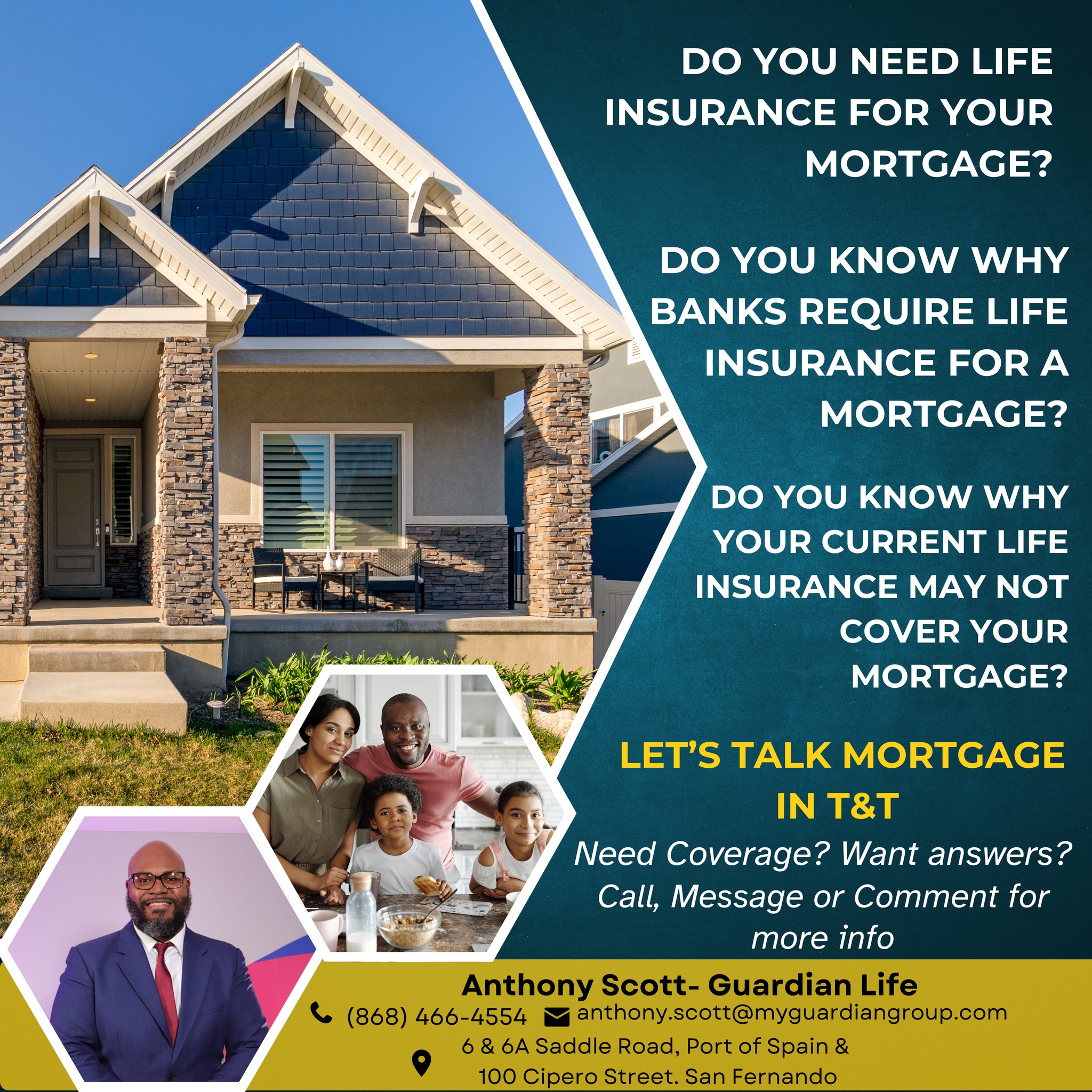 Anthony Scott - Insurance Agent - Guardian Life Facebook ad: Life Insurance and Mortgages: Confused?