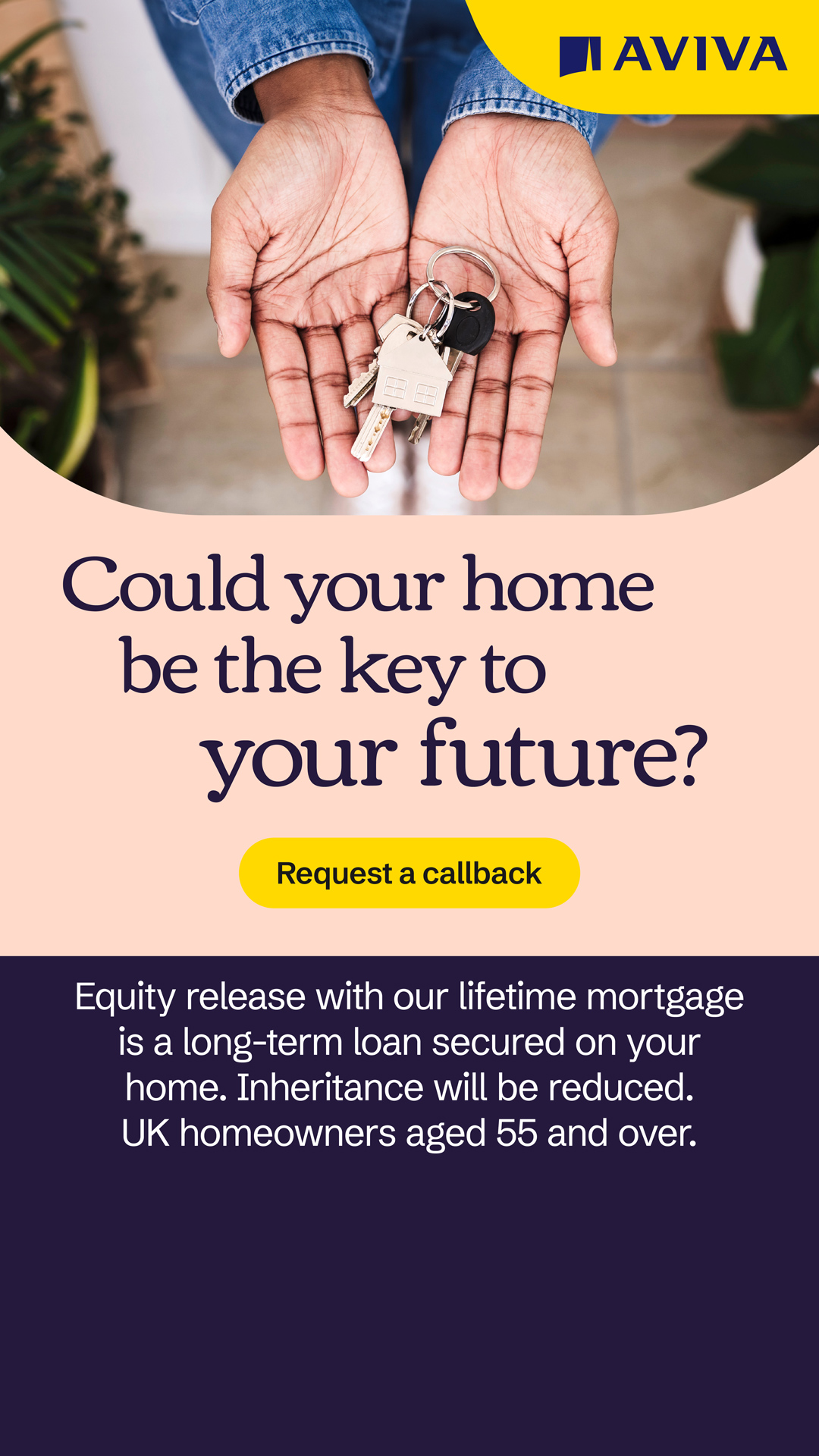 Aviva Facebook ad