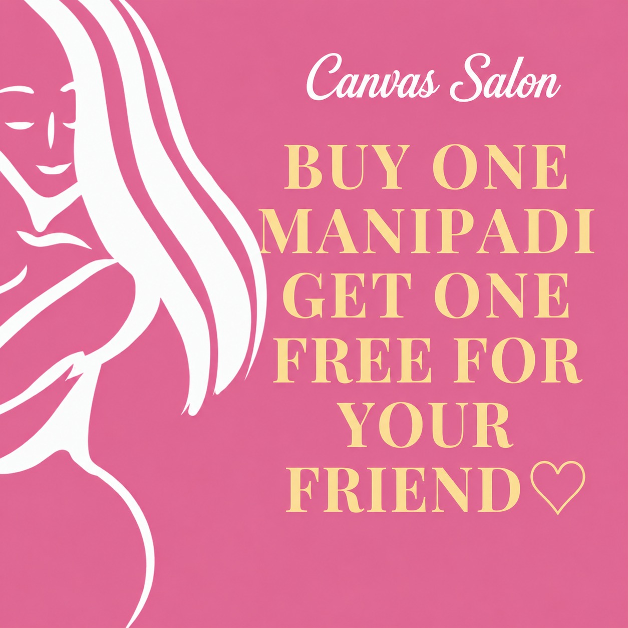 Canvas SALON & StudiO Facebook ad: Chat with us