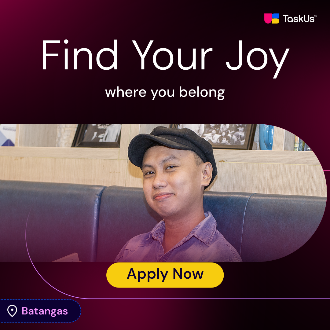 TaskUs Facebook ad