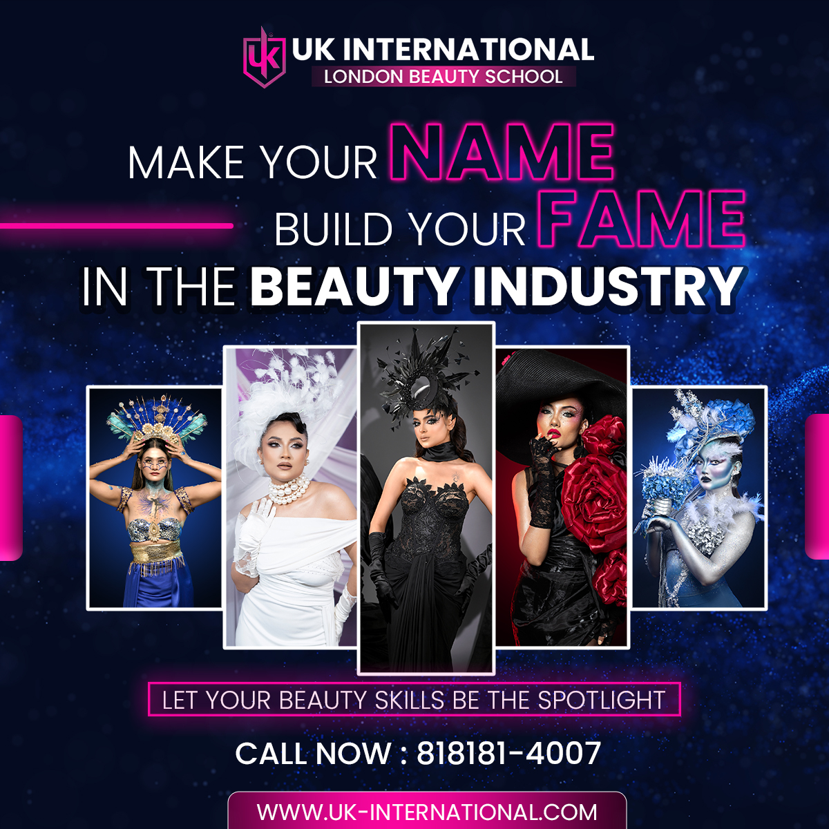 UK International London Beauty School Facebook ad from Jun 5, 2026