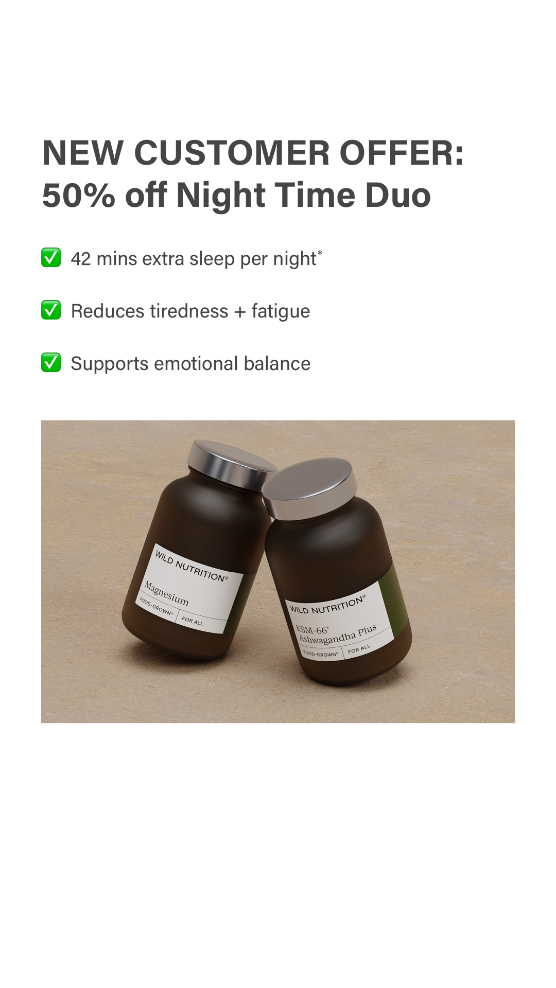 Wild Nutrition Facebook ad