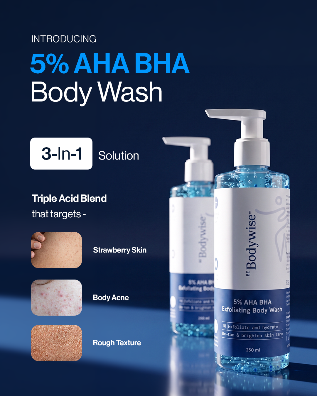 Be Bodywise AE Facebook ad: Triple Acid. Triple Results.