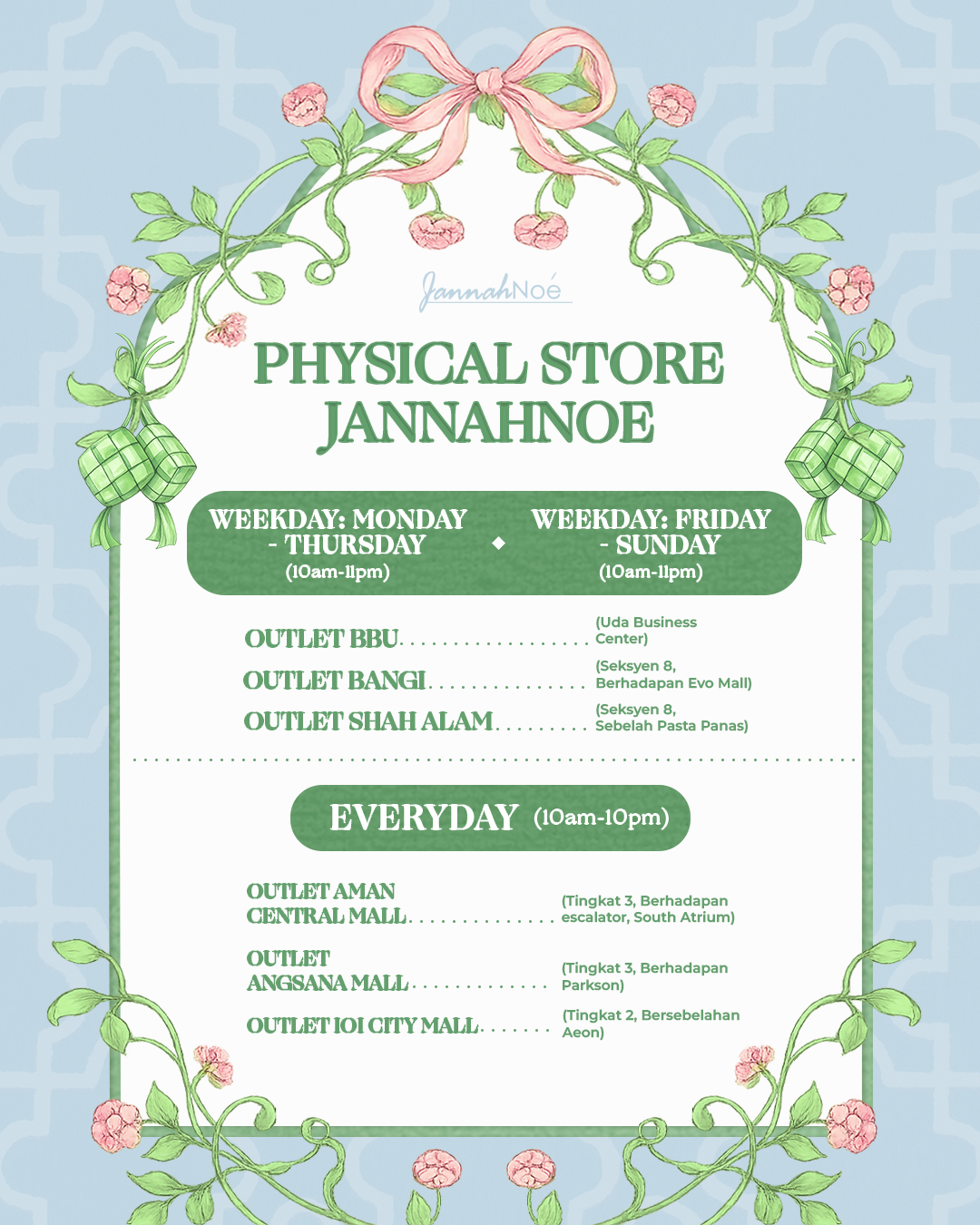 JannahNoe Facebook ad: Shop Latest Collections In-Store Now!