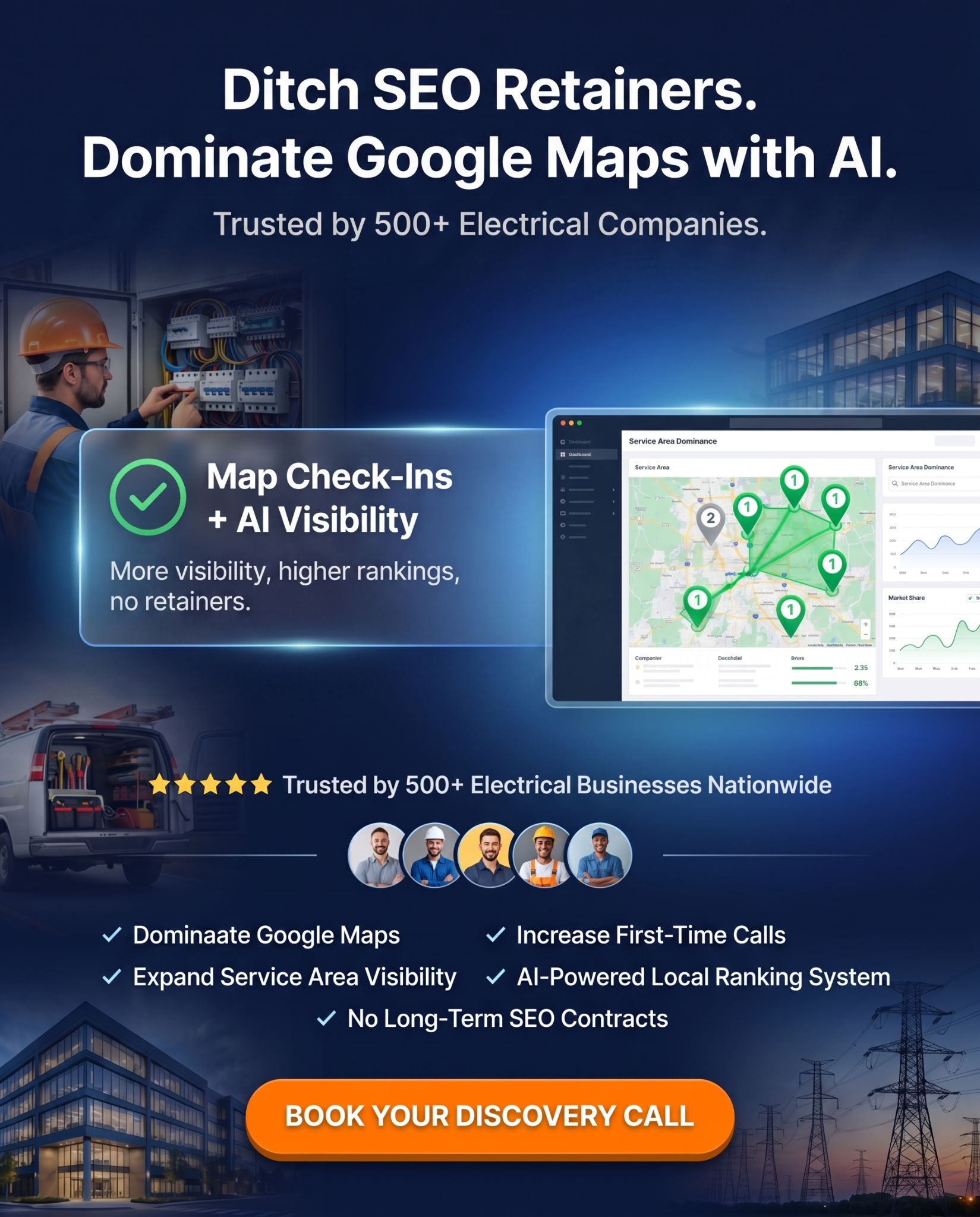 VerityConnect AI Facebook ad: Get Every Electrical Lead Booked Instantly