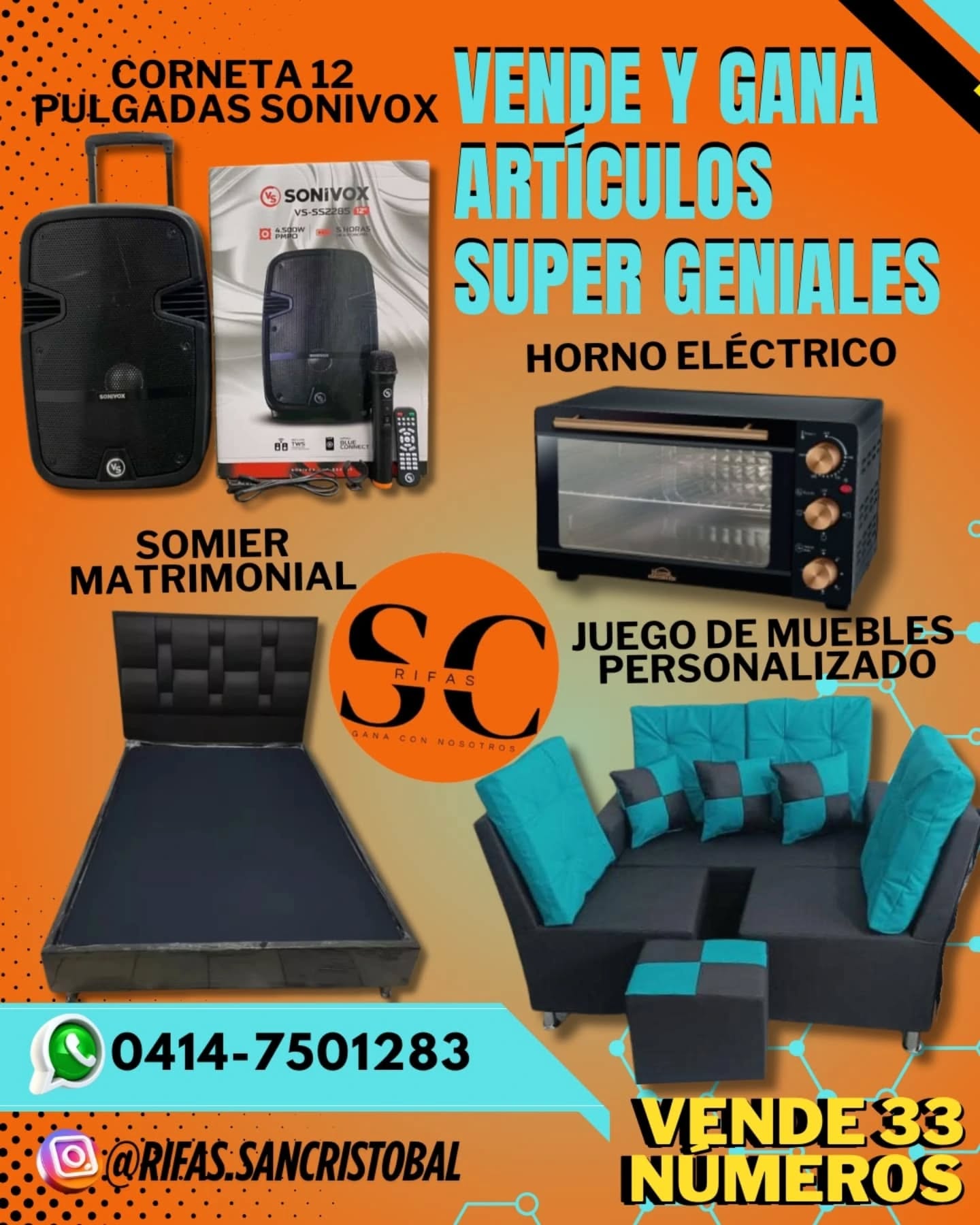 Rifas San Cristobal. Facebook ad: ππππΏπ π ππΌππΌ πΎππ ππππππππ