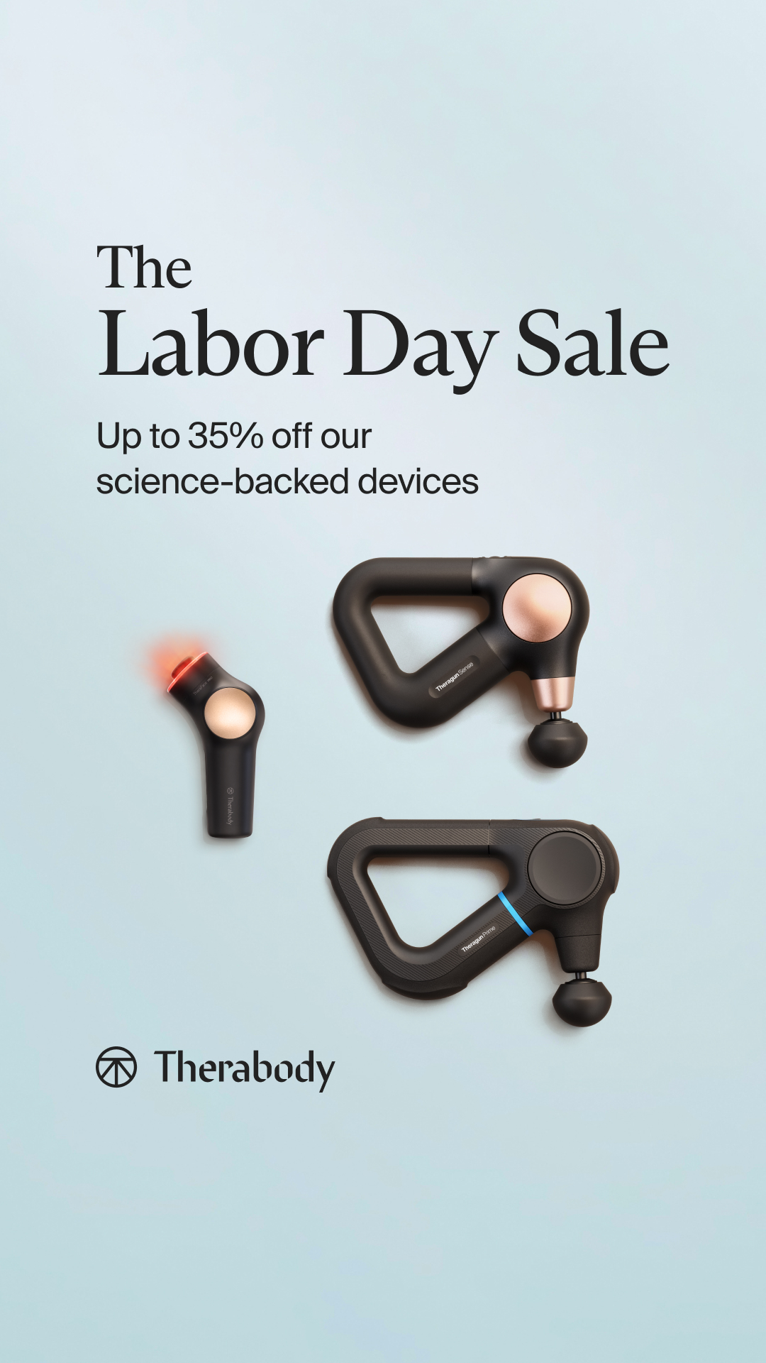 Therabody Facebook ad: Labor Day Deals