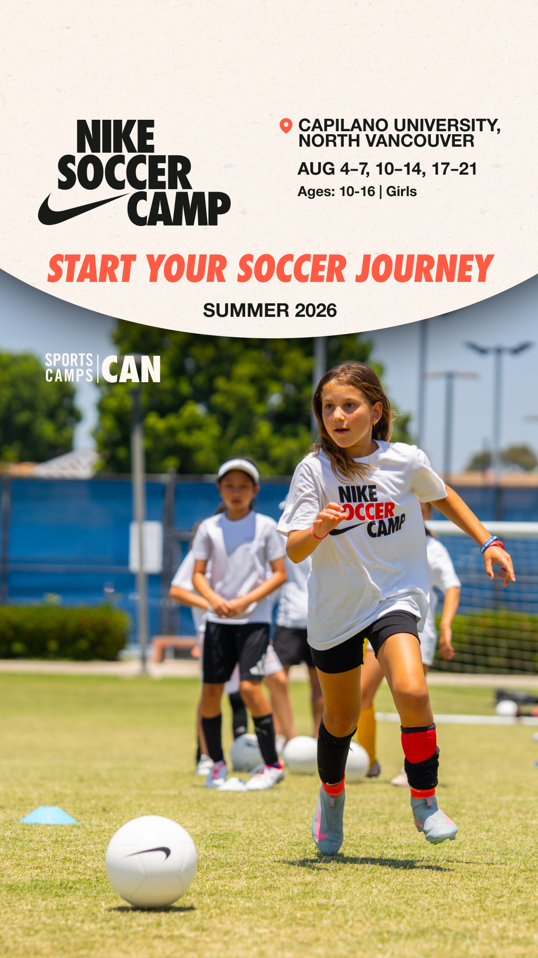 Nike Sports Camps Canada Facebook ad