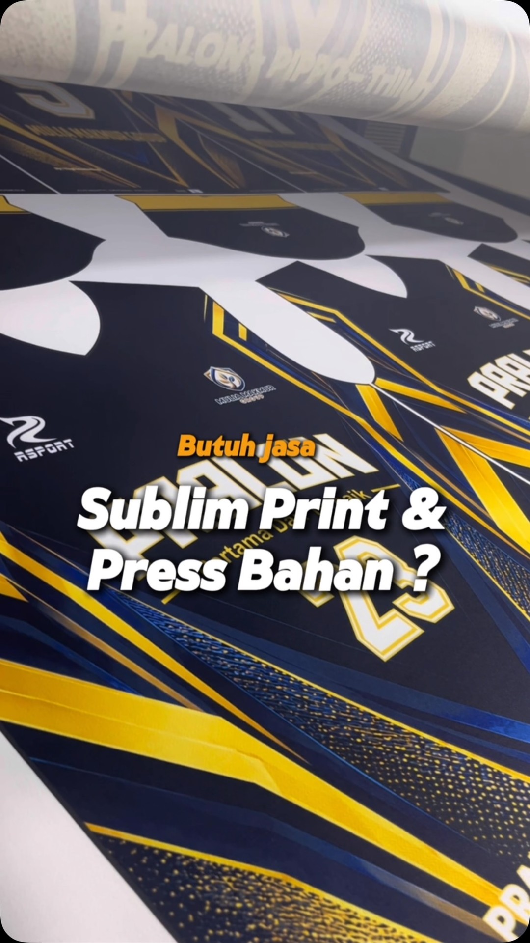 Jersey printing riau Facebook ad: Butuh jasa sublim print dan press bahan?