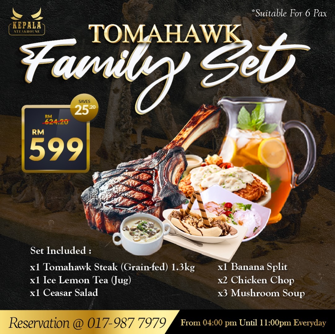 Kepala Steakhouse Bangi Facebook ad: WS NOW FOR BOOKING