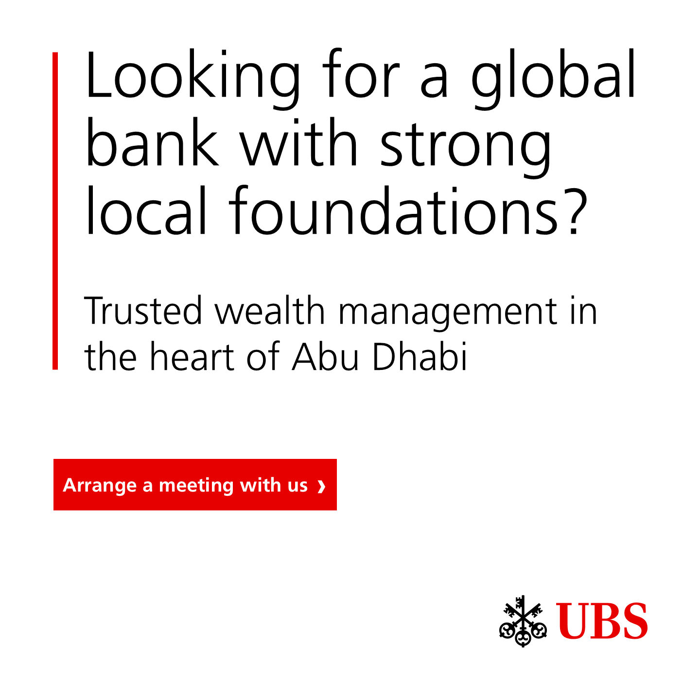 UBS Facebook ad