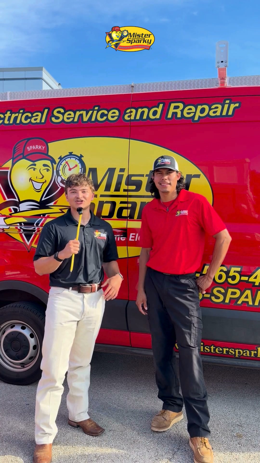 Mister Sparky of Tyler Facebook ad: Why Mister Sparky? Ask Our Team.