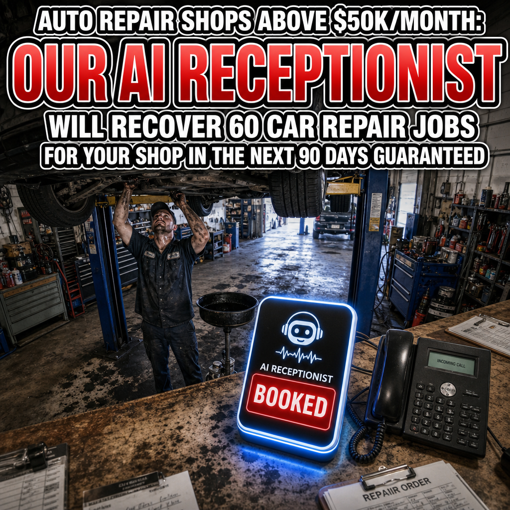 Vybe Media Facebook ad: Auto Repair Shops: Get 60 Repair Jobs In 90 Days Guaranteed