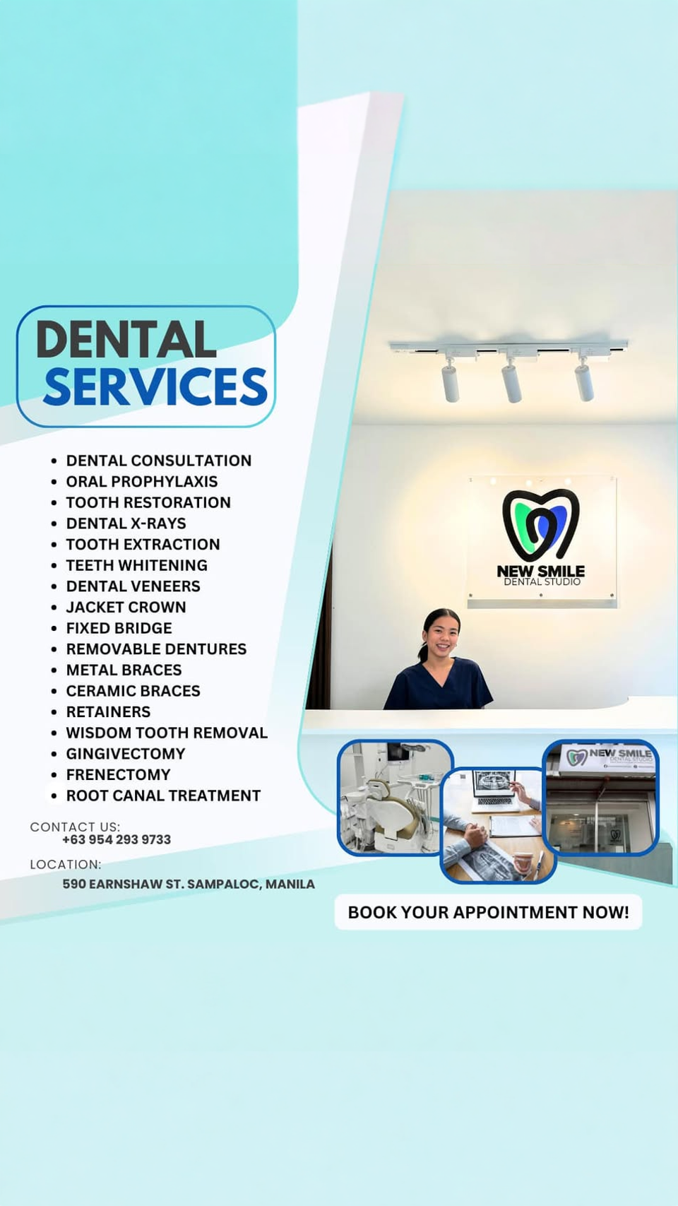 New Smile Dental Studio - Earnshaw Branch Facebook ad: GET AWAY FROM YOUR DENTAL PROBLEMS!