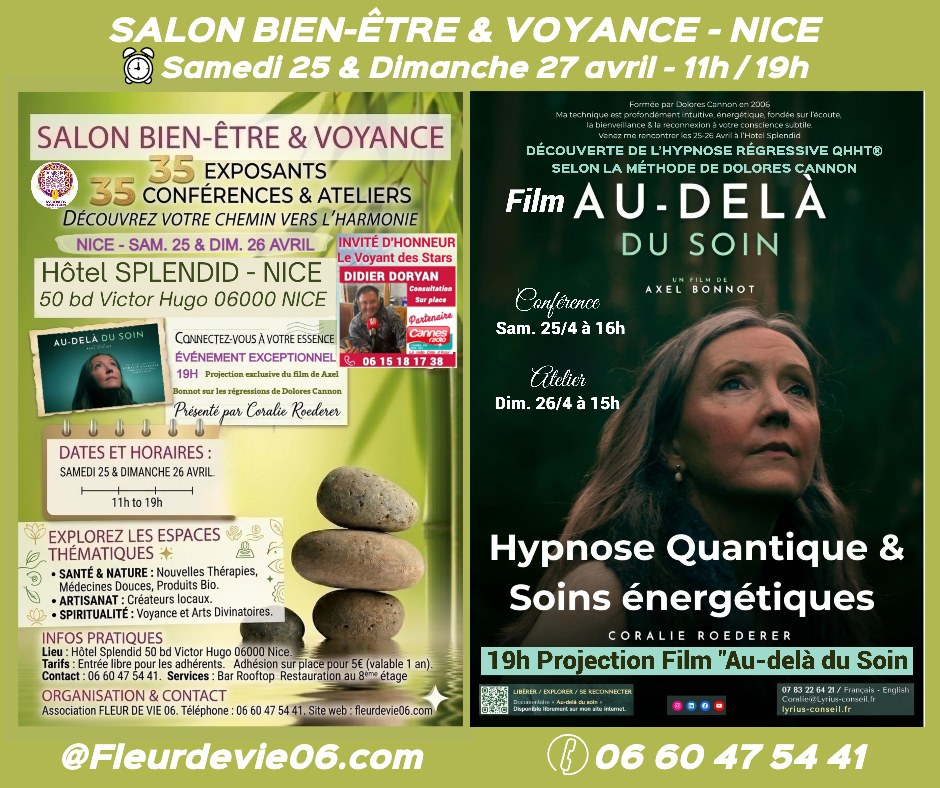 FLEUR DE VIE 06 Facebook ad: l’Hypnose Régressive QHHT selon la méthode DOLORES CANNON…
