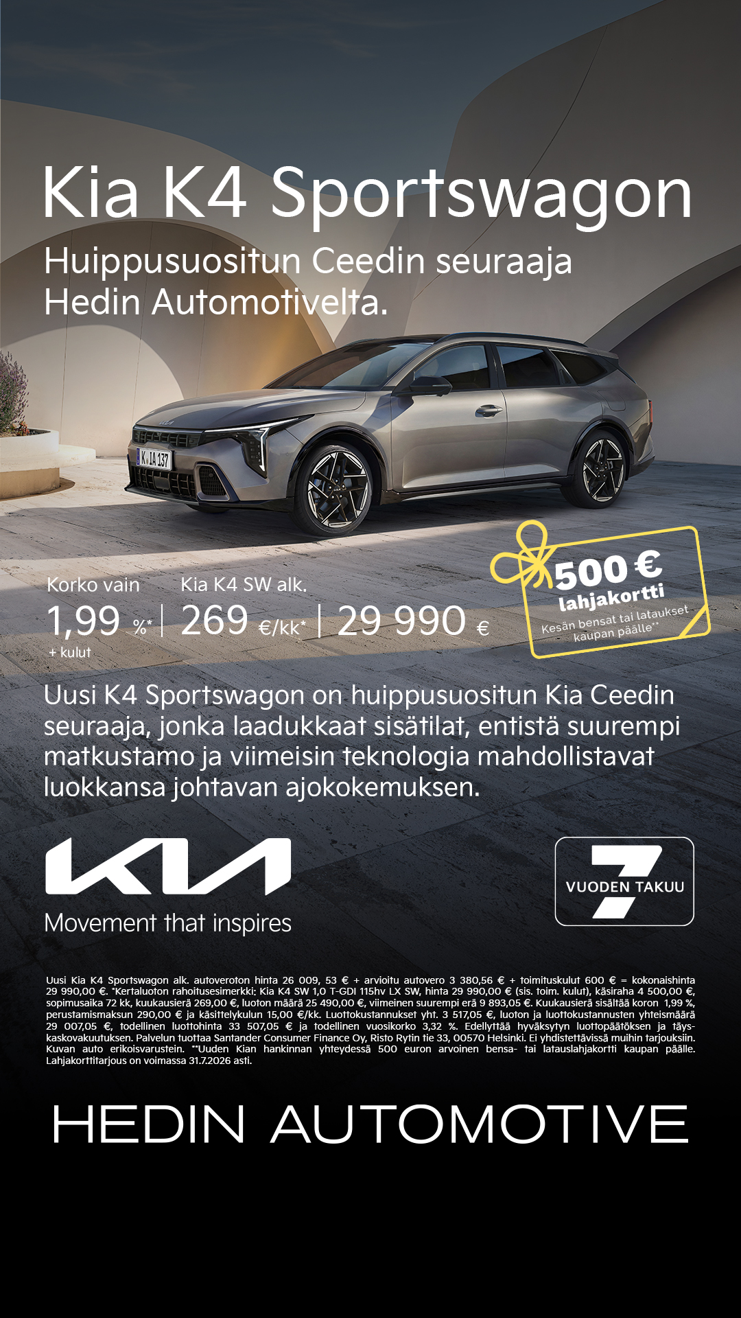 Hedin Automotive Finland Facebook ad