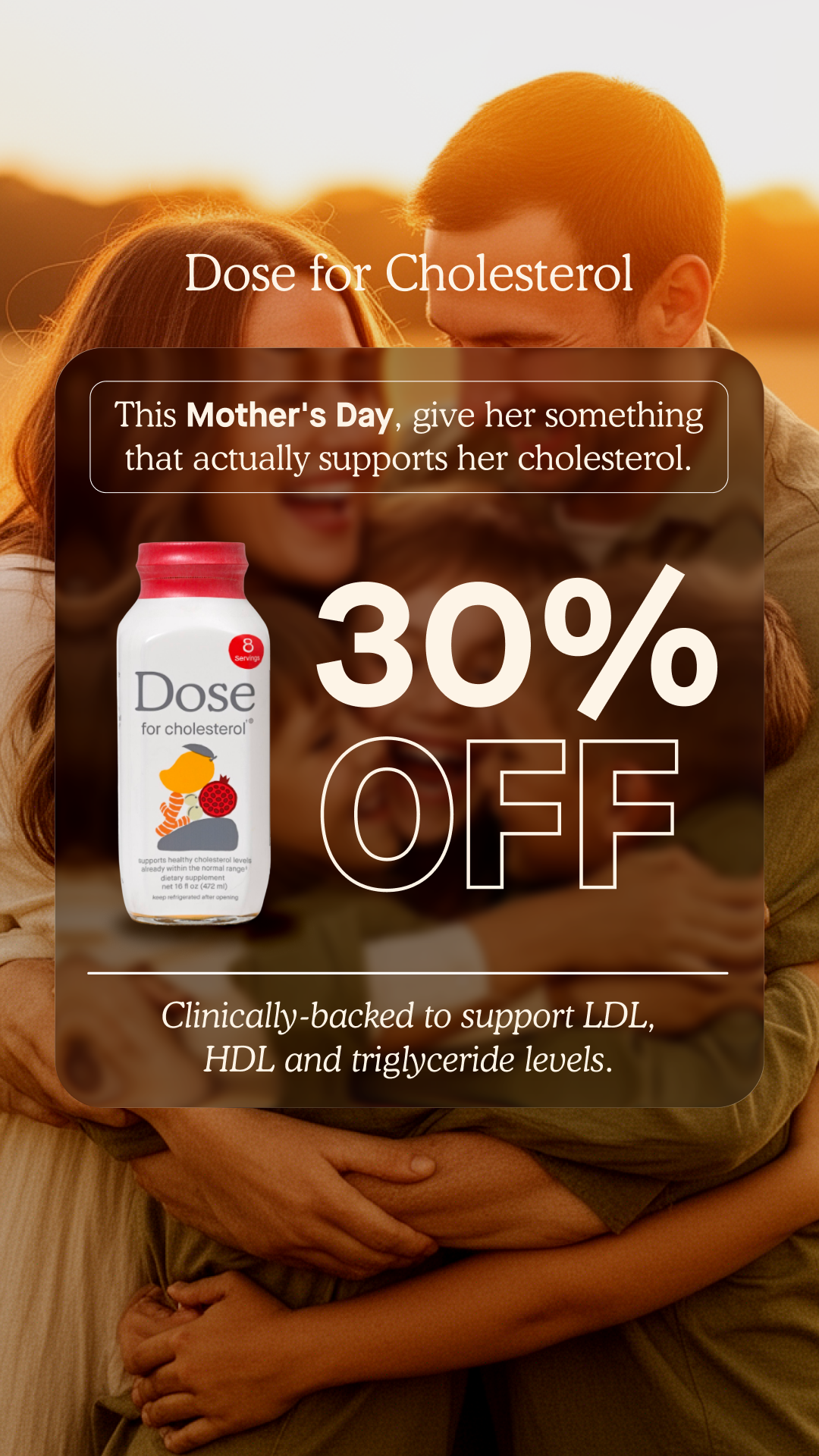 Dose for Cholesterol Facebook ad