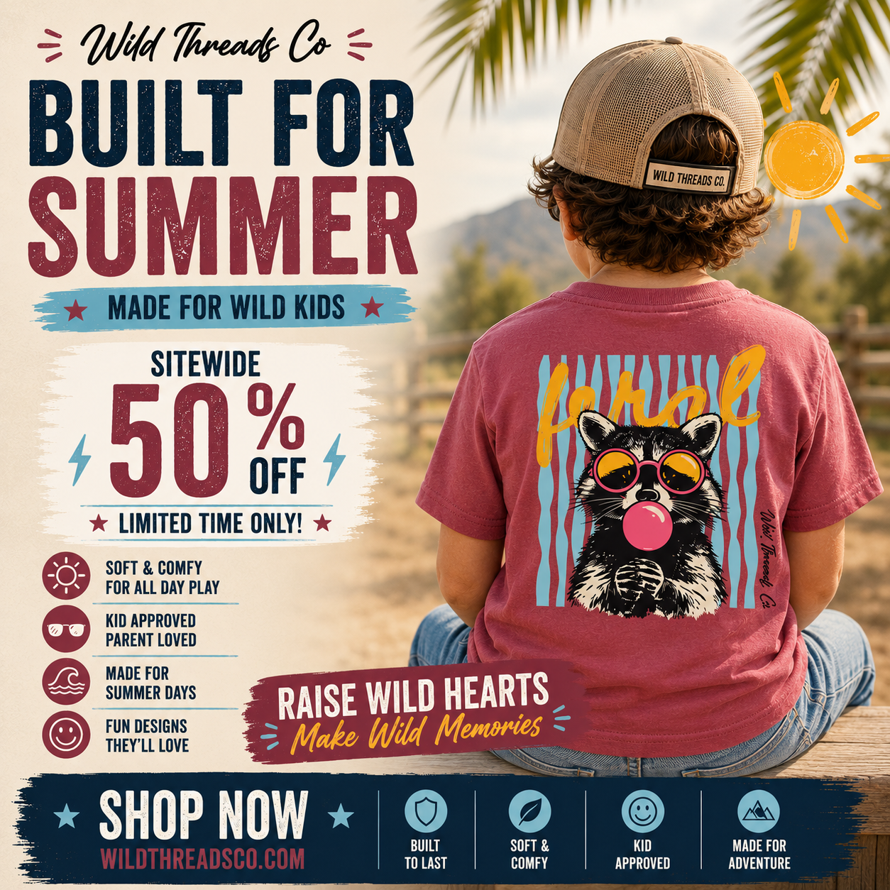 Wild Threads Co Facebook ad