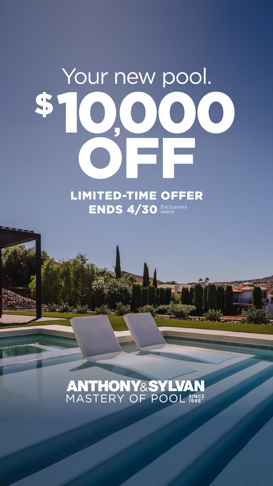 Anthony & Sylvan Pools Facebook ad