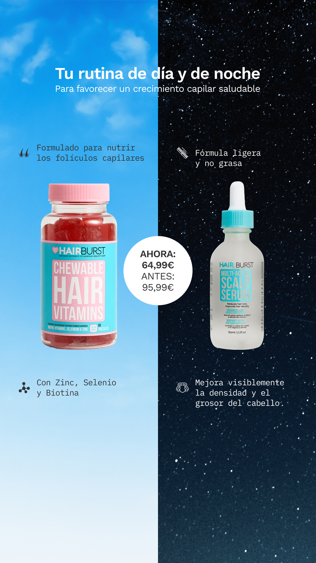Hairburst España Facebook ad