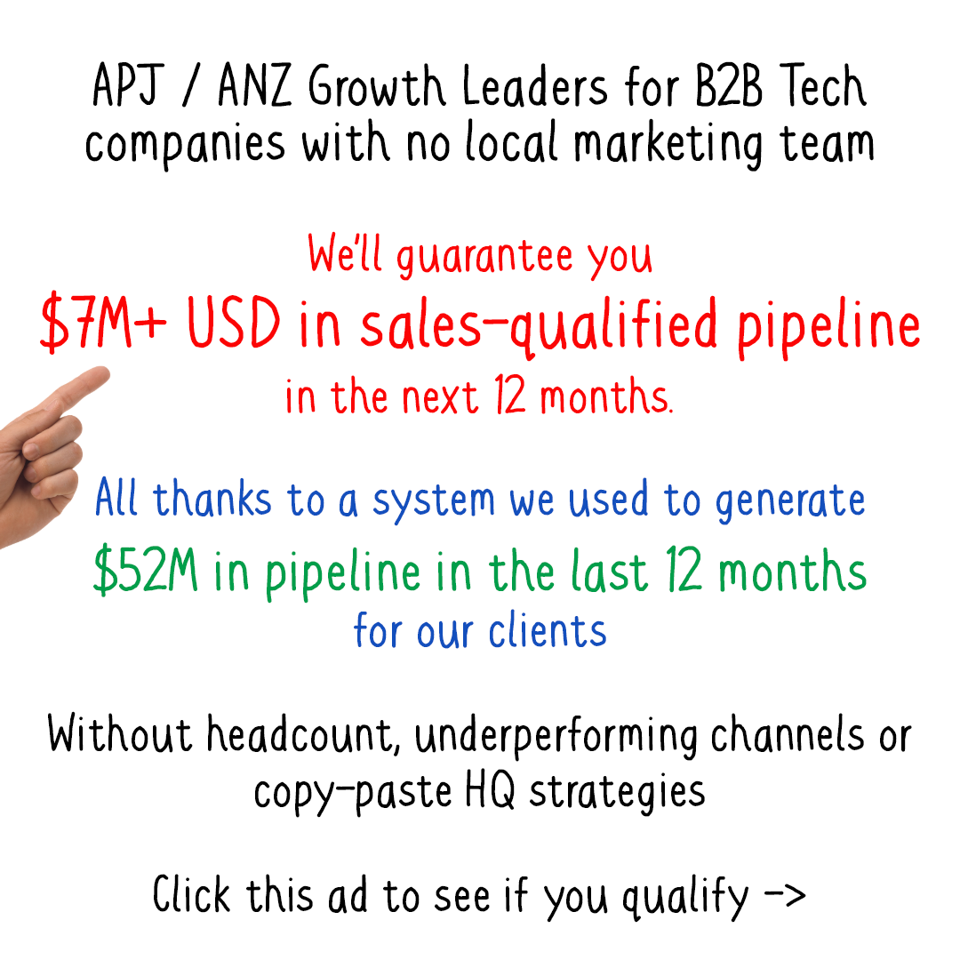 Stirling Marketing Facebook ad: Guaranteed $7M+ in sales qualified pipeline or we work for…