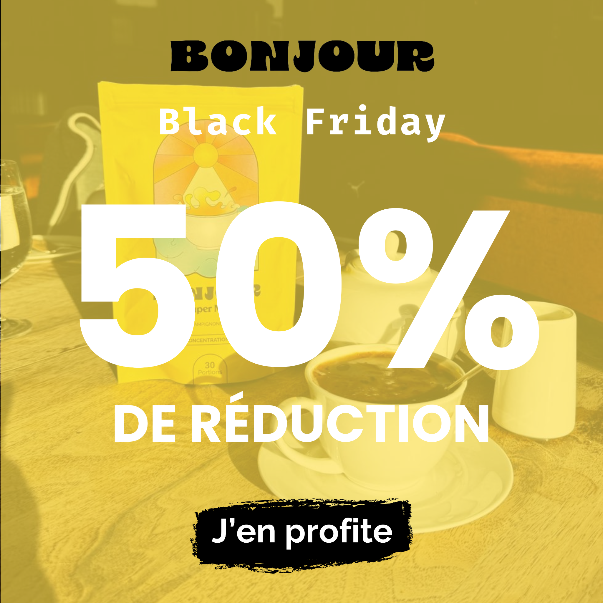 Bonjour Facebook ad