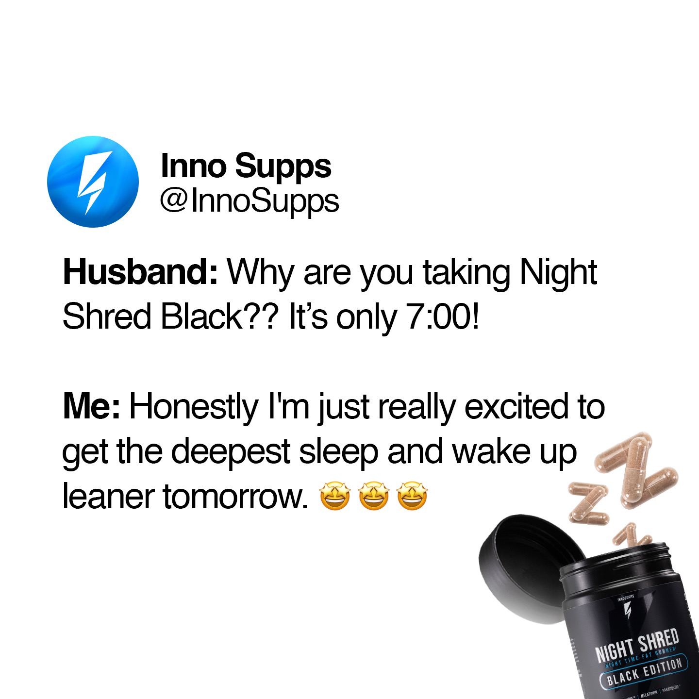 Inno Supps Night Shred Facebook ad