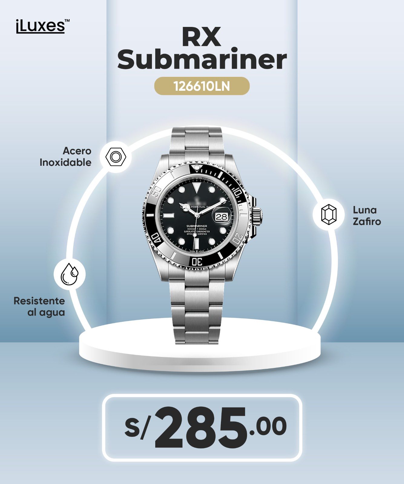 iluxes_peru Facebook ad: El reloj correcto no solo marca la hora…