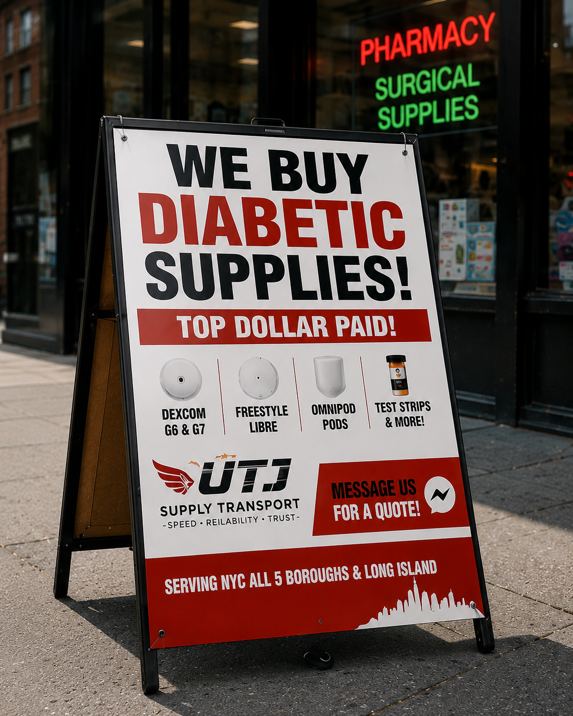 UTJ Supply Transport Facebook ad: Sell Your Supplies Today