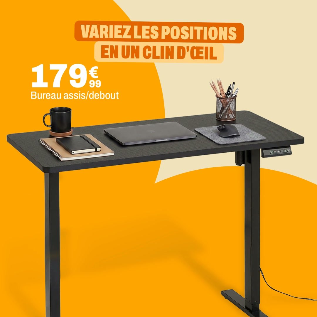 BUT Facebook ad: Bureaux assis / debout