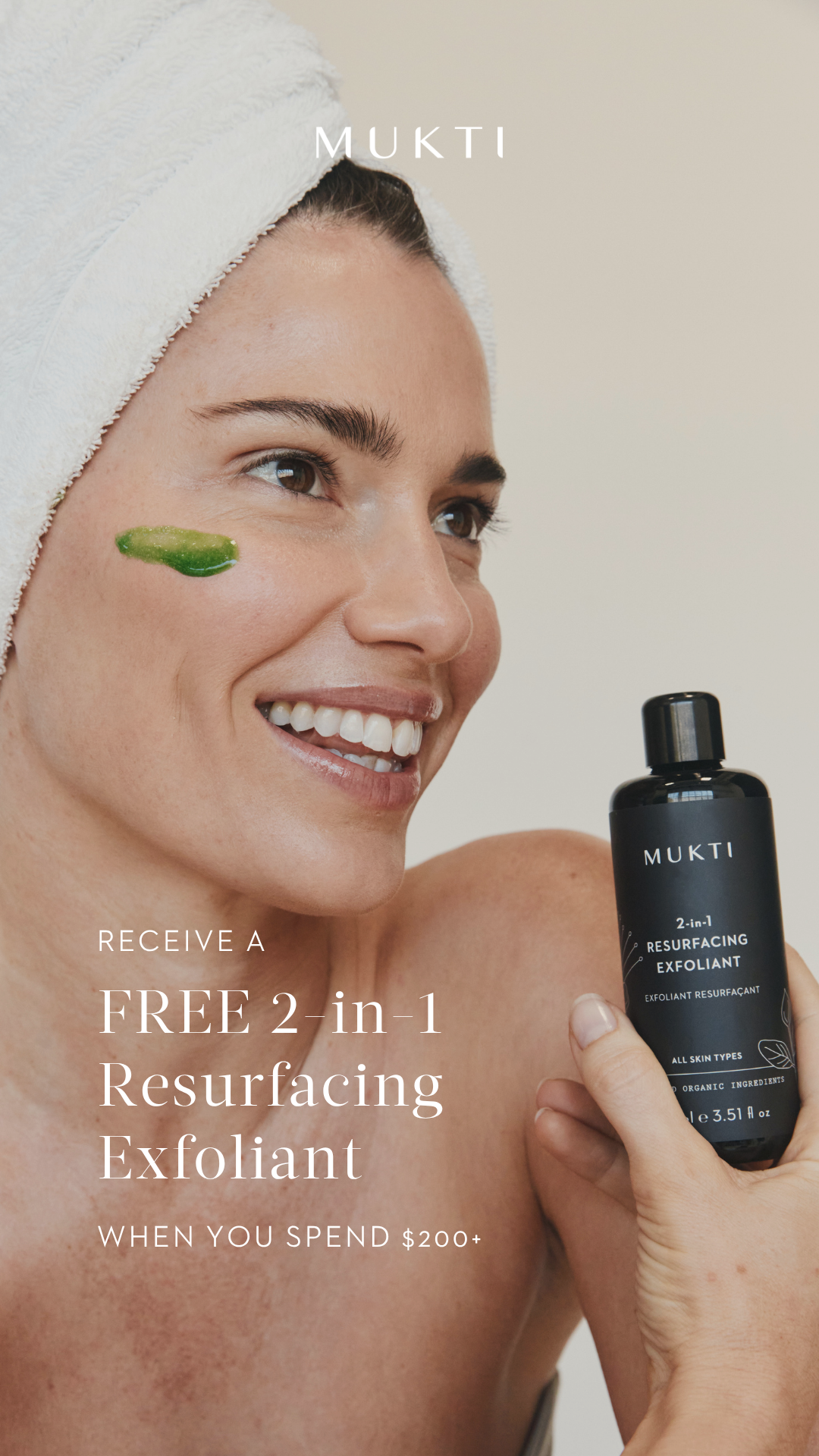 Mukti Organics Facebook ad