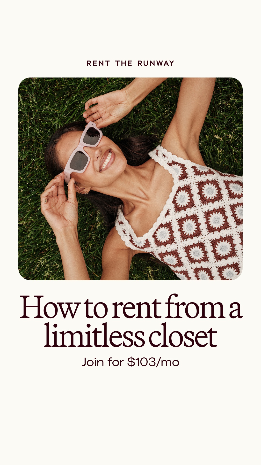 Rent The Runway Facebook ad