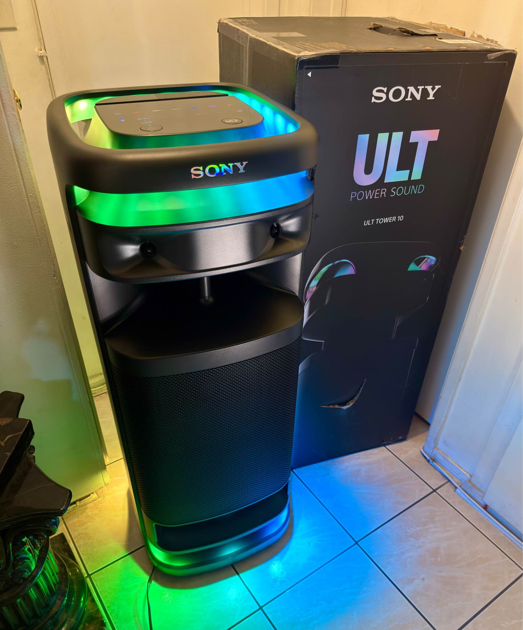Jorge Giron Facebook ad: Sony ULT Tower 10 Premium Party Speaker Powerful Bluetooth…