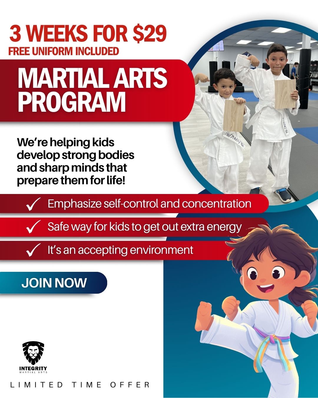 Integrity Martial Arts Cutler Bay Facebook ad