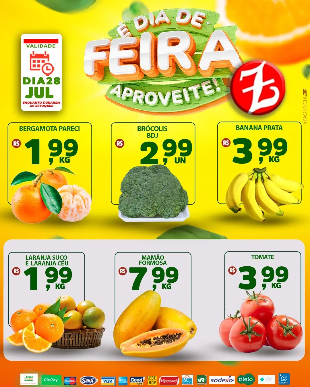 Supermercado Zagonel Facebook ad: Terça-feira é dia de Feira no Supermercado Zagonel!