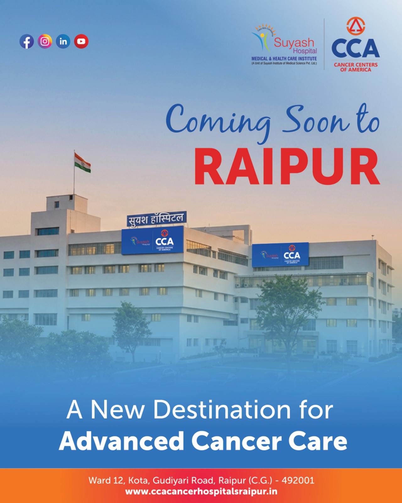 Cancer Centers of America Raipur Facebook ad: Looking For a PET CT Scan In Raipur?