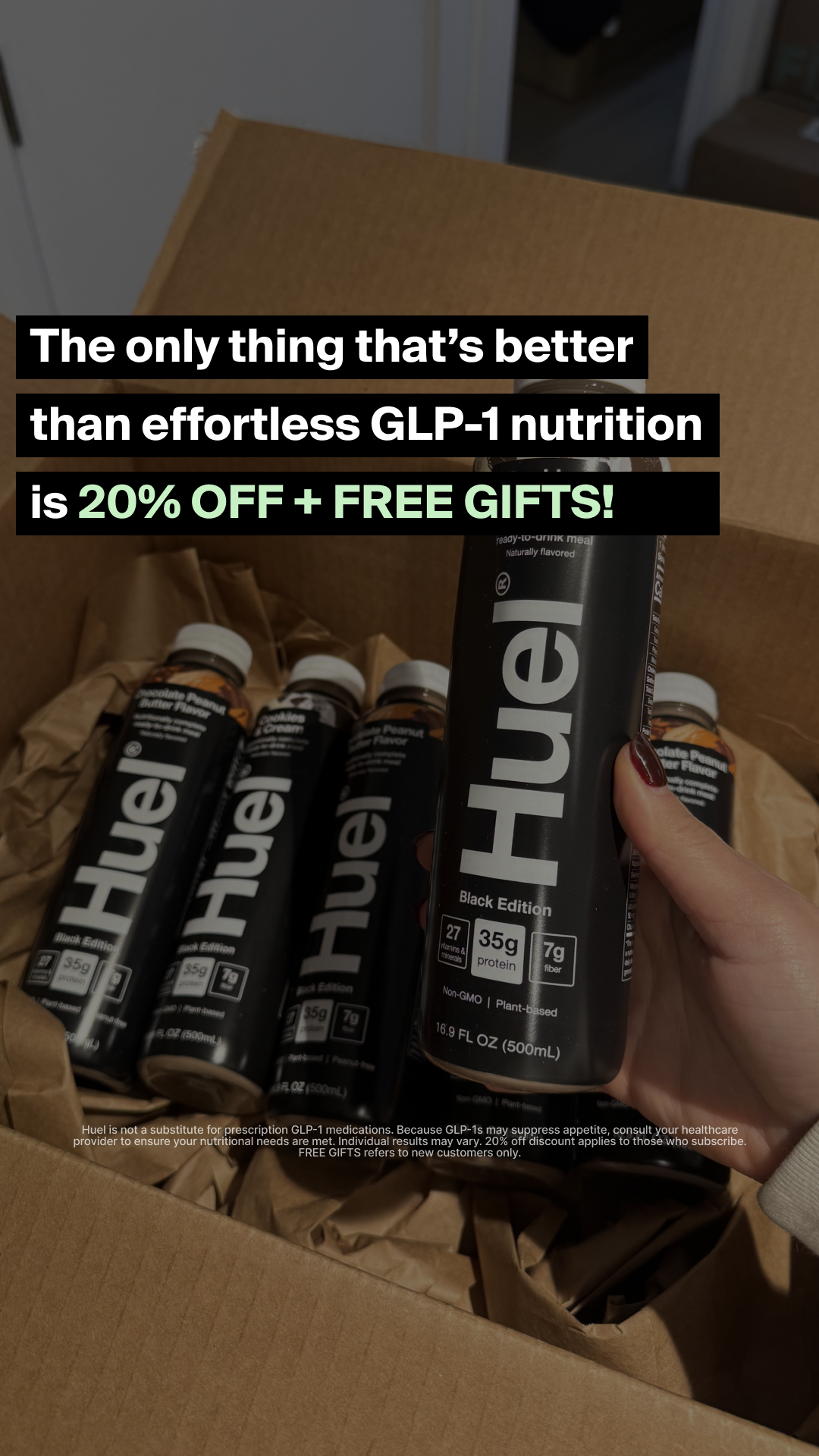 Huel Facebook ad