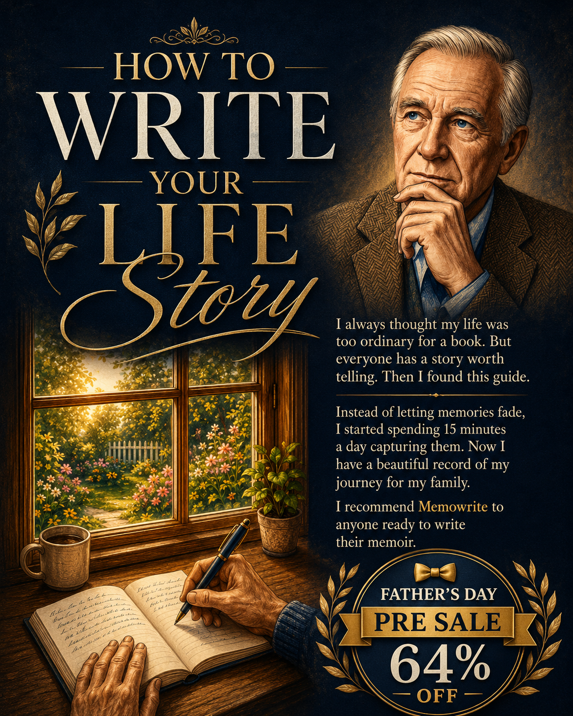 Memowrite Facebook ad