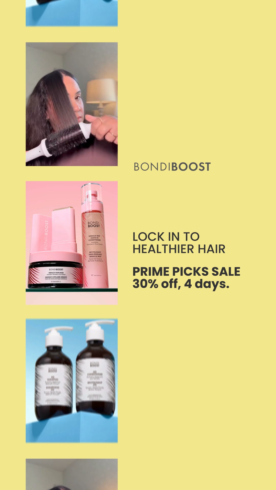 BondiBoost Facebook ad: 30% off our prime picks