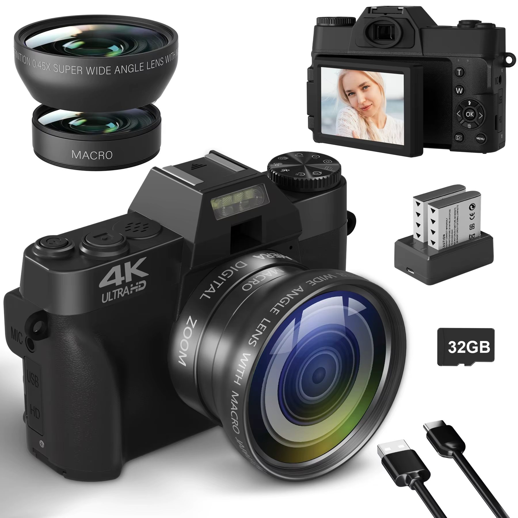TNT Tech Gadgets Facebook ad: Capture Vintage Vibes in Stunning 4K!