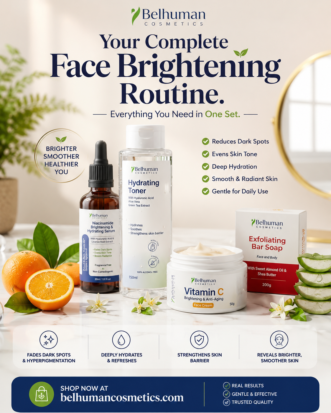 Belhuman Cosmetics Facebook ad