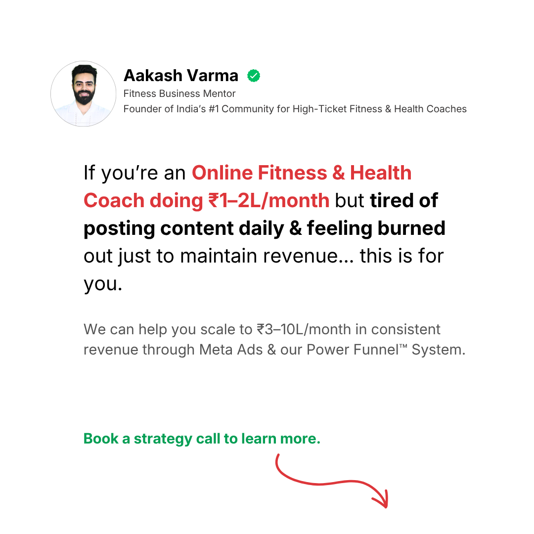Independent Online Coach  Facebook ad