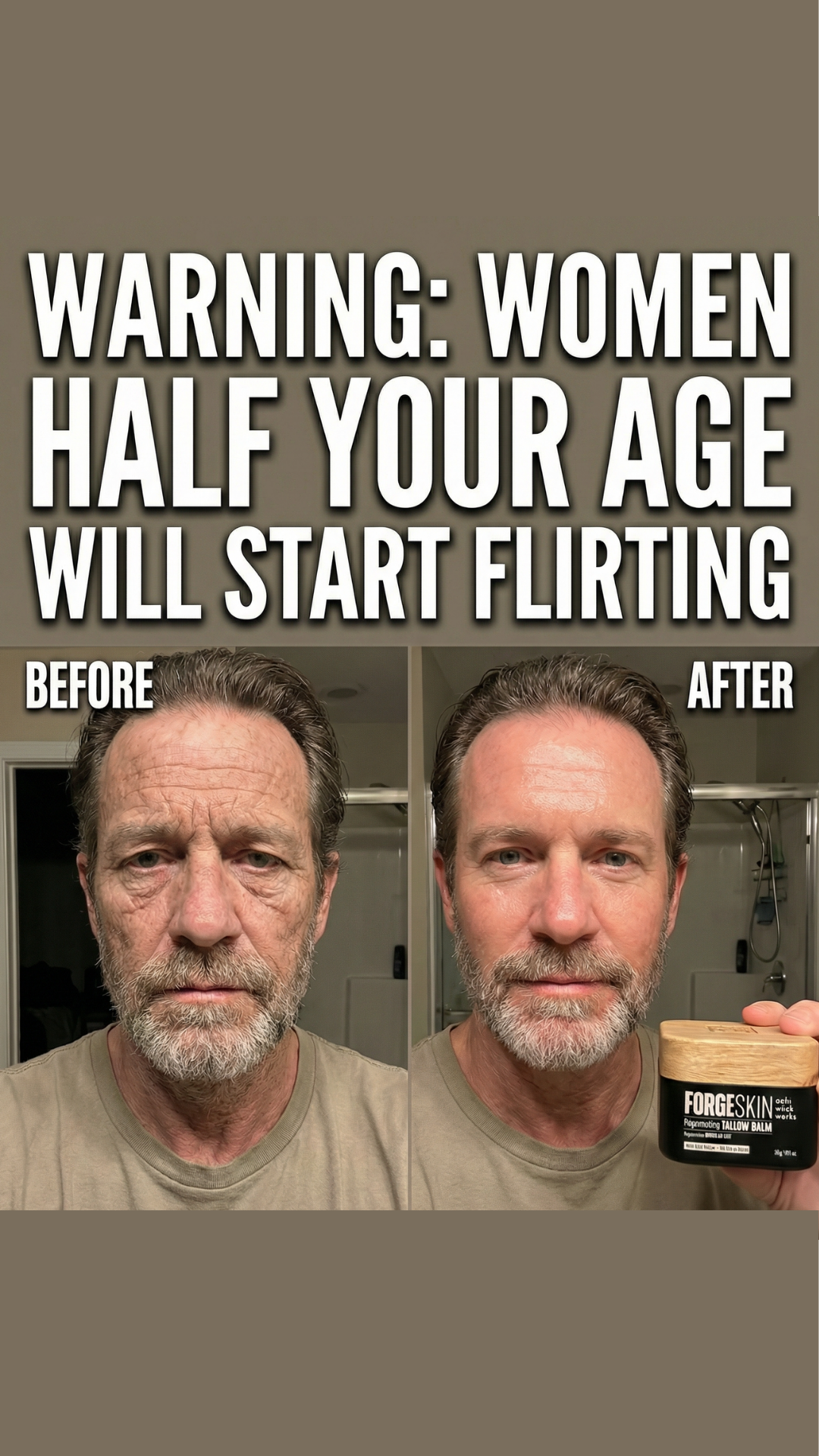 Real Men Real Stories Facebook ad: Get results or Your Money Back!