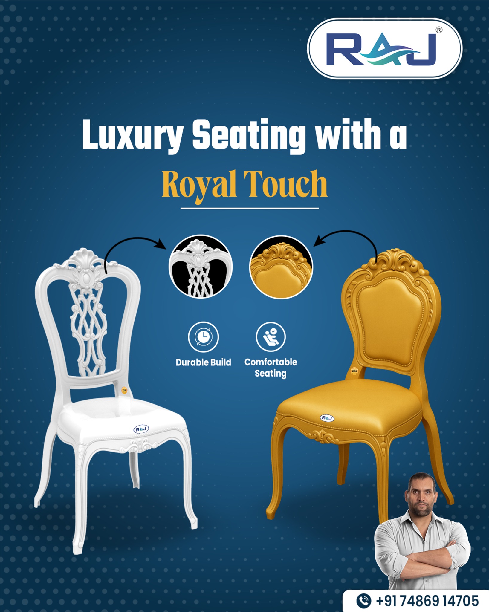 RAJ COOLING SYSTEMS PVT LTD Facebook ad: Looking for premium chairs that impress instantly?